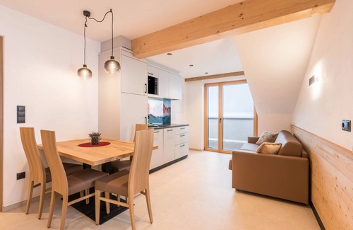 Funes Other | Holiday Apartment "Planerhof Apartment Edelweiss" with Mountain View, Shared Terrace and Wi-Fi