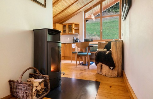 Laion Apartment | Holiday Apartment "Ritschhof Fichte" with Mountain View, Private Terrace & Wi-Fi