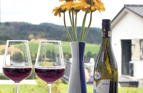 Heringhausen House | Holiday Home 'Christa' with Lake View, Private Terrace and Wi-Fi