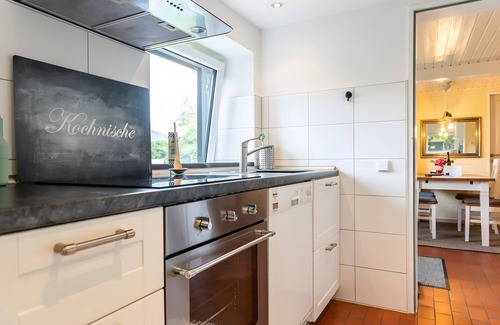 Langballigholz House | Holiday Home 'Fördeblick' with Sea View, Private Garden and Wi-Fi