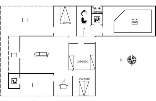 Lyngsbæk Strand House | Holiday Home Kukka - 600m from the sea by Interhome