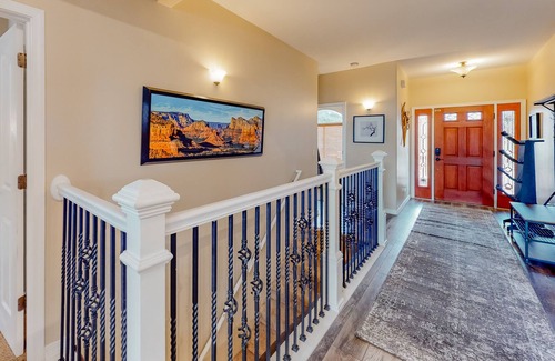 Ponderosa Trails House | Home near downtown with private hot tub, gas fireplace, grill, firepit - Dogs OK