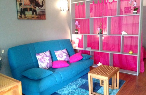 Morel Apartment | Homerez - 30 m away from the beach! Studio for 2 ppl. with garden at Le Moule