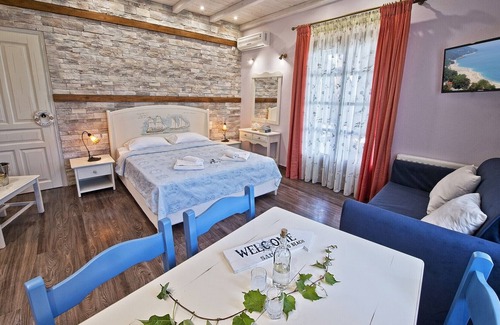 Zagora-Mouresi Apartment | HoneyMoon Suites Flamingo with Panoramic Sea View