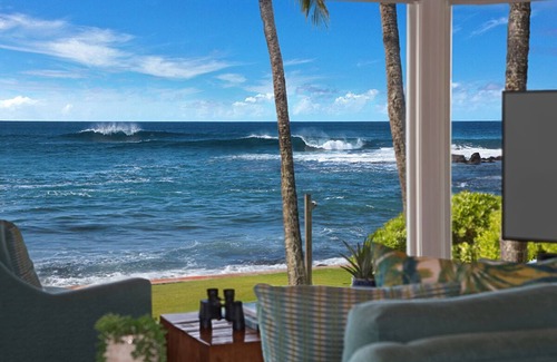 Poipu House | Honu Lani - Oceanfront Home with Pool and Amazing Views!