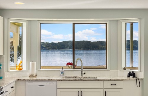 Belfair House | Hood Canal Beach house, Low bank waterfront, enjoy nature from your deck