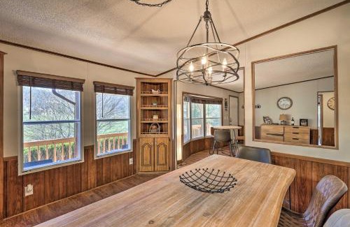 Boone House | Hot Tub and Fire Pit at Luxe Blue Ridge Bungalow
