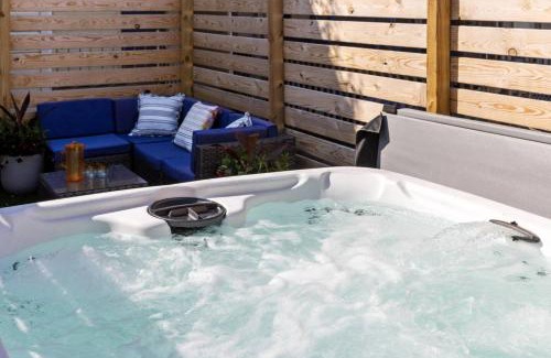 Lawrenceville House | Hot Tub Comfort in Walkable Lawrenceville