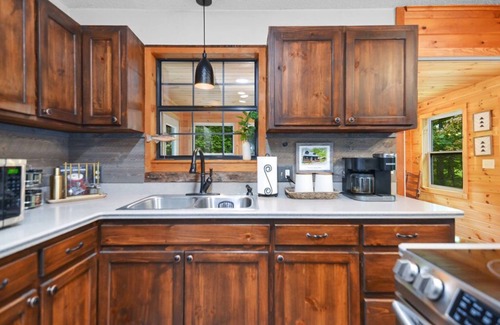 Morganton Cabin | Hot tub, fam friendly, game room, fire pit, A+ location, mins to Blue Ridge!