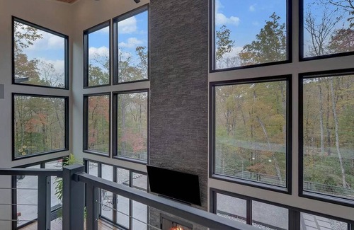 Blue Ridge Cabin | Hot Tub, Fenced Patio & Yard, Handicap Accessible, 2-Car Garage, Bocce Ball