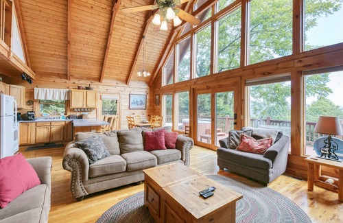 Waynesville Cabin | Hot Tub, Fire Pit, Grill, Foosball | Incredible View | Mountain Gem by AvantStay
