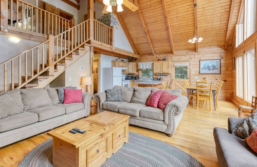 Waynesville Cabin | Hot Tub, Fire Pit, Grill, Foosball | Incredible View | Mountain Gem by AvantStay