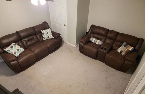 Conyers House | Hot tub & game room! 2 bed, 1.5 bath bsmt space