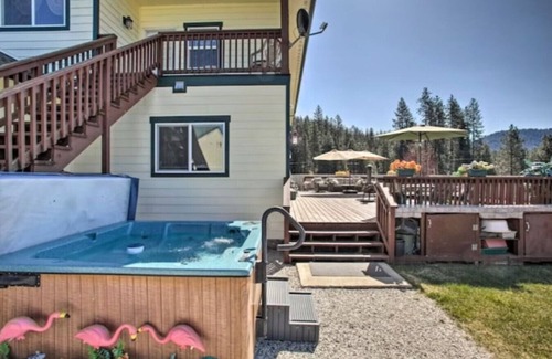 Valley Apartment | Hot Tub Gym Lake & Mountain Views + Fire Pit