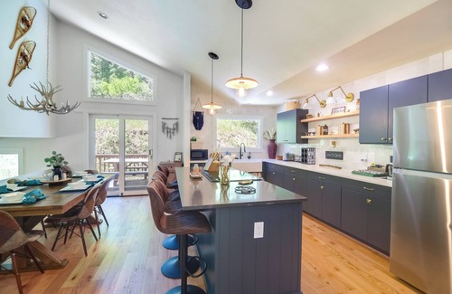Evergreen House | Hot Tub, Mtn-View Deck: Peaceful Evergreen Home!