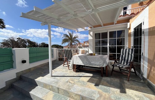 Caleta de Fuste Villa | Hot tube with views to the sea and golf course