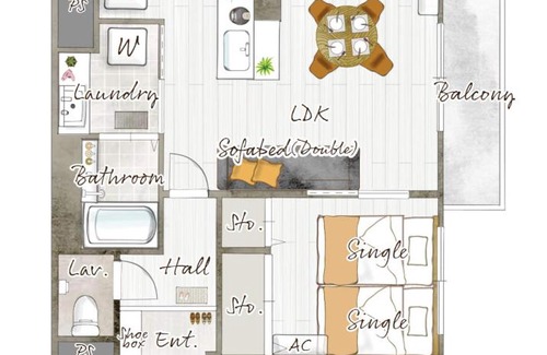 Nakano Apartment | House hotel EKODA 1F 3F HE1131
