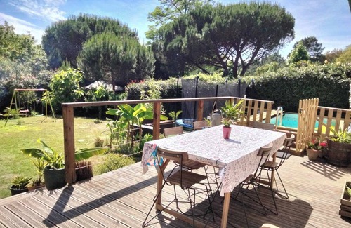 Seignosse House | House Seignosse Swimming pool Forest Nature Brazier 3 Km Beach