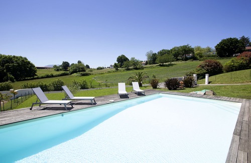 Arcangues House | House w/pool - 12 pers., quiet garden w/stunning view on the BASQUE COUNTRY