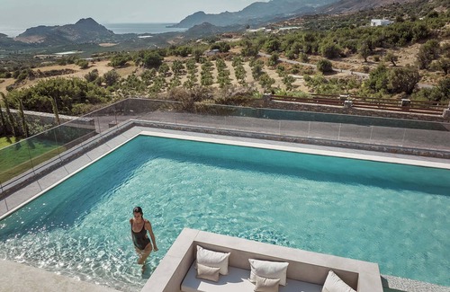 Agios Vasileios Villa | Hue Luxury Villa, with Pool, Gym, Sauna & SeaViews