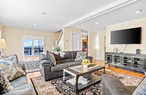 Colchester House | Huge camp with private beach and sunset views!