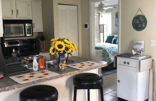 Surfside Beach Condo | Hummingbird's Comfortable Ground Floor Condo w/State Park Pass - Bring the Pup!n