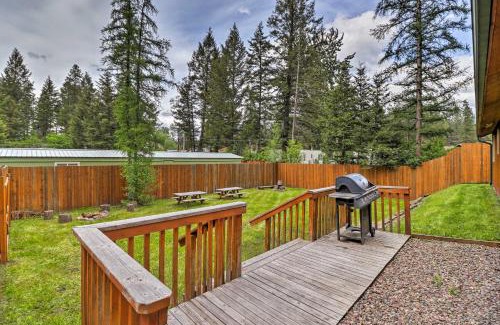 Whitefish House | Hungry Horse Cabin Deck, Fire Pit, Near Glacier!