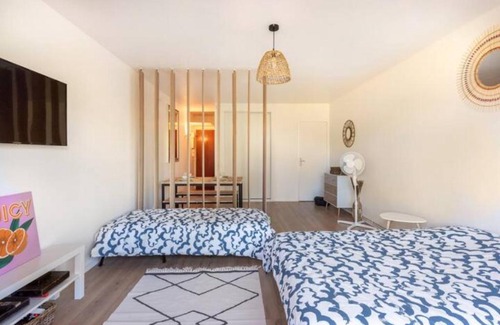 Talence Apartment | Idéal familles ou pros studio 4 pers à Talence, proche tram et Bordeaux centre