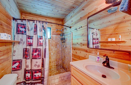 Rabun Gap Cabin | Ideal dog-friendly getaway with private pool, large deck, WiFi & lofted layout