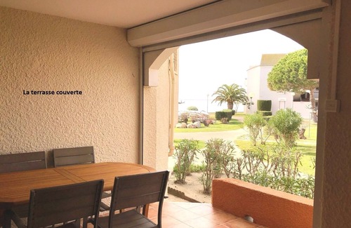Le Barcares Condo | Ideal family, 3 rooms ground floor, terrace, in peninsula Coudalère