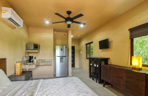 Tulum Apartment | Ideal tropical escape with free WiFi, balcony, kitchenette & snack shack