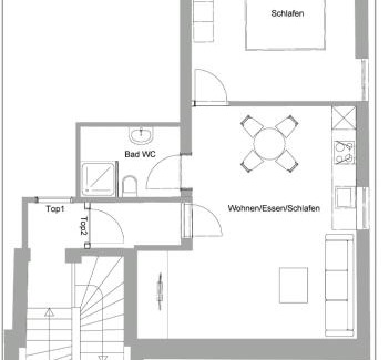 Gmunden Apartment | Idyllische Suite in Zentrumsnähe mit Parkplatz Top 2