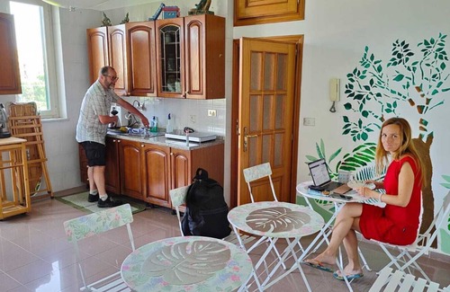 Palermo House | In the center bright large room, en-suite bathroom, shared terrace and kitchen
