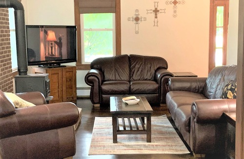Rock Hall House | In town location with porches and shady patios