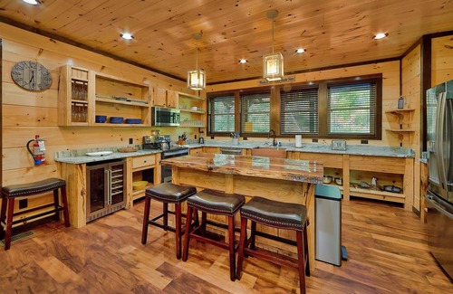 Gatlinburg - Pigeon Forge Cabin | Incredible Cabin with Private Indoor Pool, Theater, Views and Outdoor Living