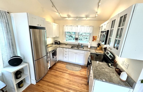 Brevard House | Incredible fenced in dog friendly cottage in downtown Brevard with hot tub!