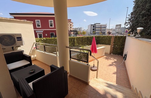 Modugno Apartment | Independent apartment relaxing area mezzanine floor facing the station Modugno