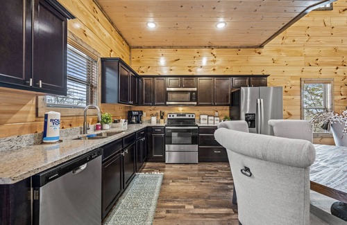 Sevierville Cabin | Indoor Heated Pool, Hot Tub, Laser Tag, Arcades, Grill, Deck