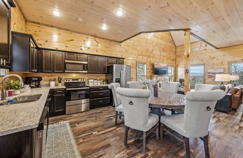 Sevierville Cabin | Indoor Heated Pool, Hot Tub, Laser Tag, Arcades, Grill, Deck