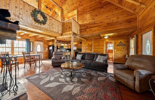 Logan Cabin | Indoor Pool Pond Hot Tub Sleeps 18