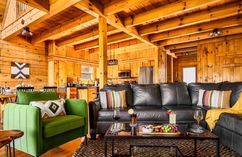 Chalet Village Cabin | IndoorPool | 2 Suites | View | HotTub | GmRm | PS5