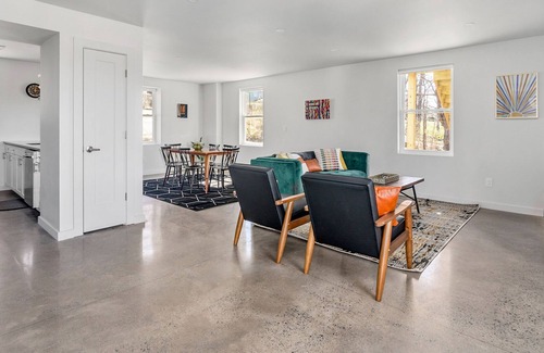 Kerhonkson House | Industrial chic home walkable to Mill & Main and rail trail