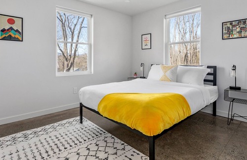 Kerhonkson House | Industrial chic home walkable to Mill & Main and rail trail