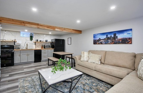 Speer House | Inspiring 2 bed/2 bath private entrance Basement Apartment