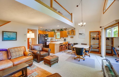 Interlochen House | Interlochen Lake House w/Deck, Fire Pit & Dock!