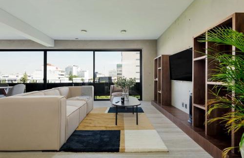 Hipodromo Apartment | Inviting 2BR Penthouse with Terrace in Cuauhtemoc