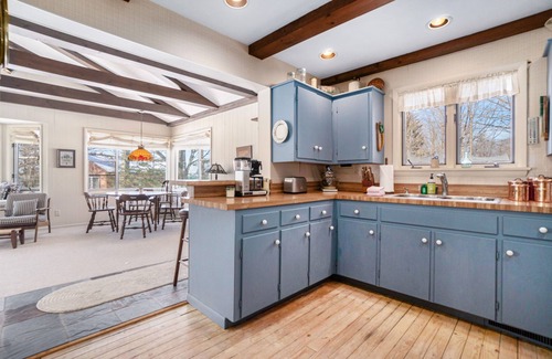 Glenn Haven Shores House | Inviting dog-friendly home with Lake Michigan views & charming sunroom