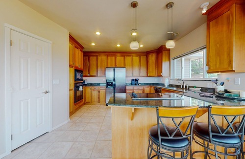 Union House | Inviting home with hot tub, water view, fireplace, pool table, & W/D