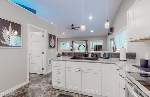 Mason County House | Inviting riverfront home with full kitchen, firepit, W/D, & dog-friendly