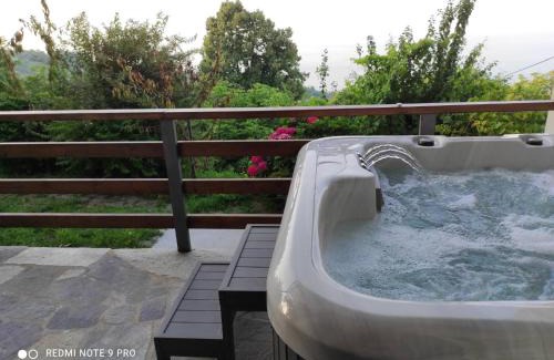 Tsagarada Apartment | Iris Stone Villa with Jacuzzi